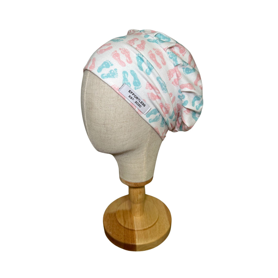 Baby Feet Stretchy Scrub Cap