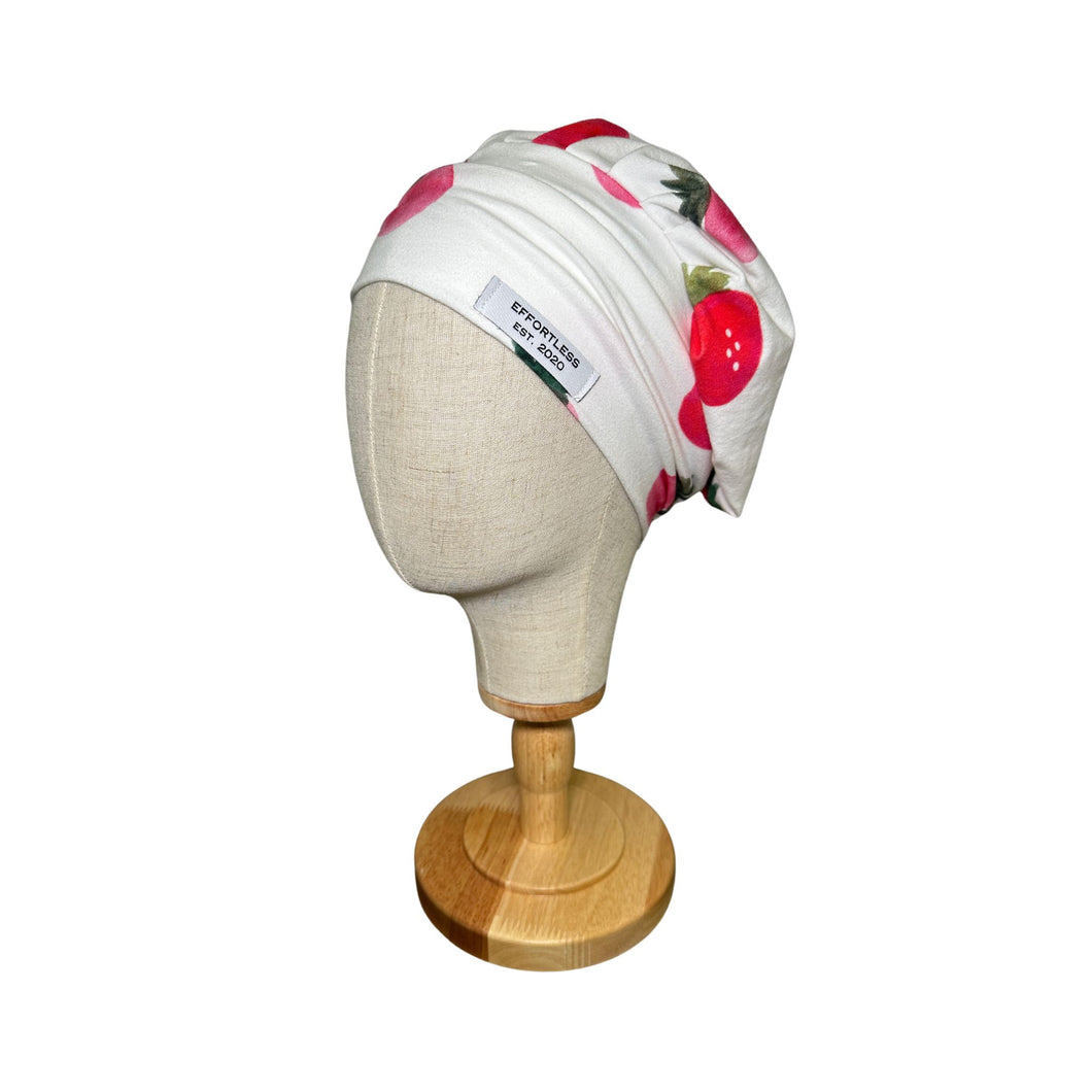 Strawberry Stretchy Scrub Cap