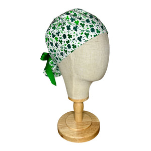 Shamrock Ponytail Scrub Cap