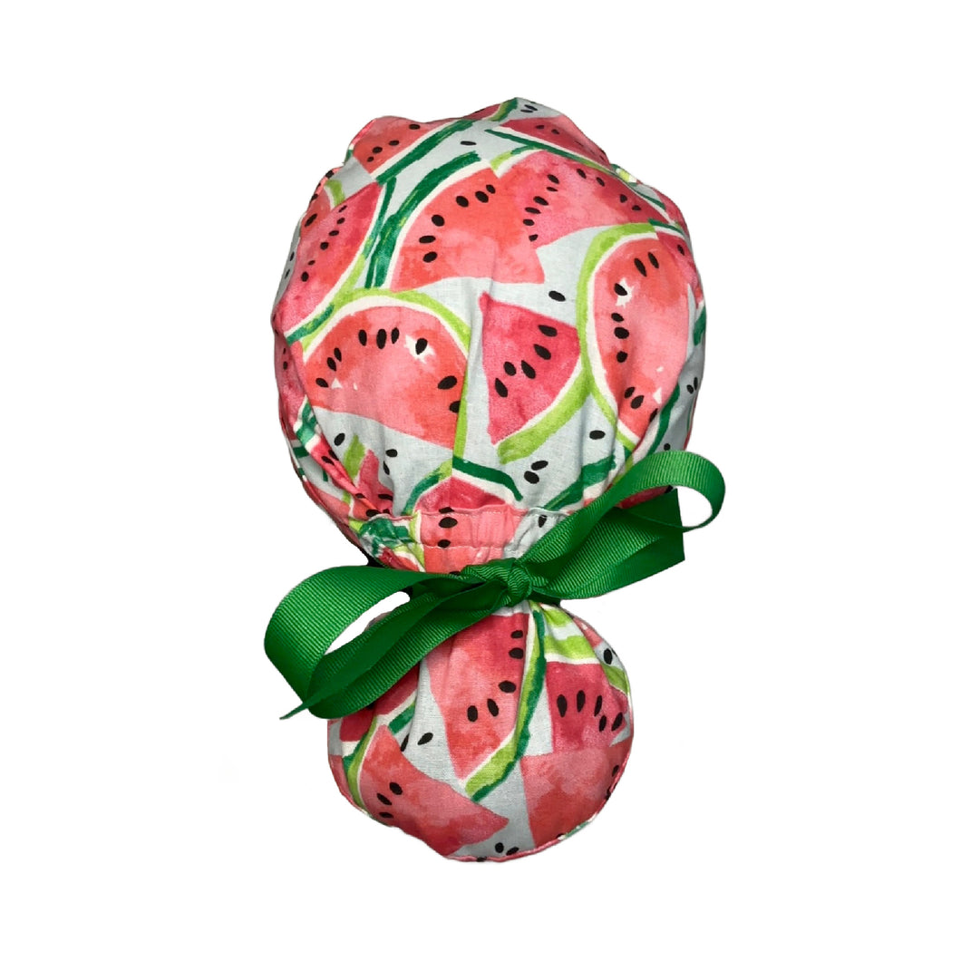 Watermelon Ponytail Scrub Cap